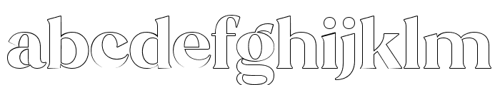 Stiepa Serif Outline Regular Font LOWERCASE