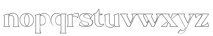 Stiepa Serif Outline Regular Font LOWERCASE