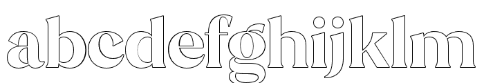 StiepaSerifOutline-Regular Font LOWERCASE