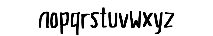 Stiff Note Font LOWERCASE