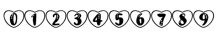 Stiker valentine Font OTHER CHARS