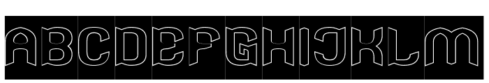 Stingray-Hollow-Inverse Font UPPERCASE