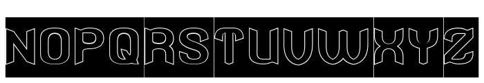 Stingray-Hollow-Inverse Font UPPERCASE