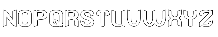 Stingray-Hollow Font UPPERCASE
