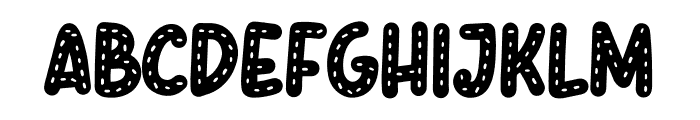 Stitch Boy Font UPPERCASE