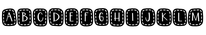 Stitch Patch Font UPPERCASE