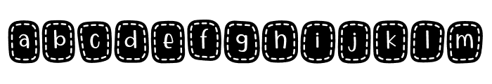 Stitch Patch Font LOWERCASE