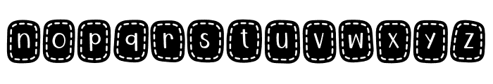 Stitch Patch Font LOWERCASE