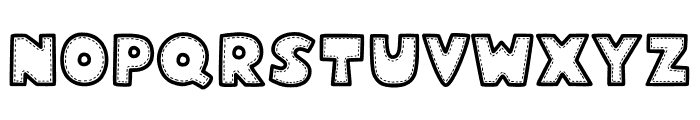 Stitch Pattern Font UPPERCASE