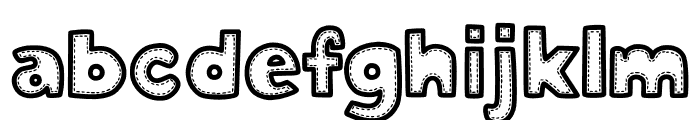 Stitch Pattern Font LOWERCASE