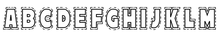 Stitch Font LOWERCASE