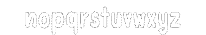 Stitched Cutie Font LOWERCASE