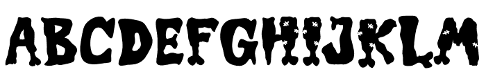 Stitched Horror Font UPPERCASE
