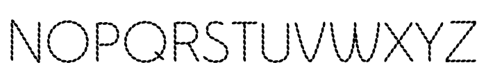 Stitched Line Font LOWERCASE