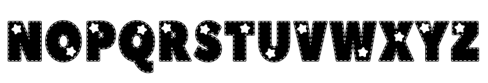 Stitched Star Font UPPERCASE