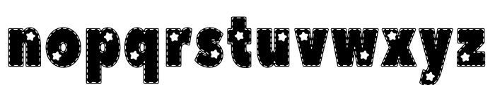 Stitched Star Font LOWERCASE