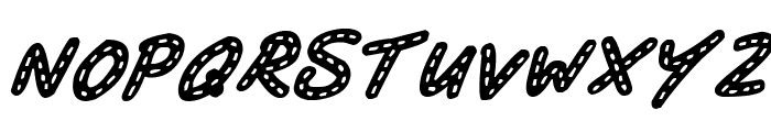Stitchy Missy Italic Font UPPERCASE