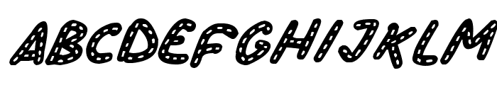Stitchy Missy Italic Font LOWERCASE