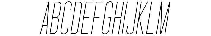 Stockbridge Light Oblique Font UPPERCASE