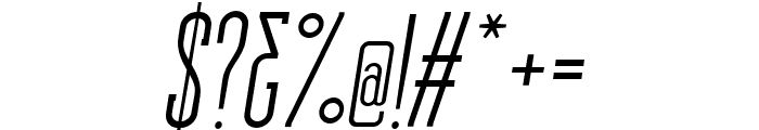 Stockbridge Regular Oblique Font OTHER CHARS