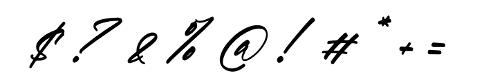 Stockeline Italic Font OTHER CHARS
