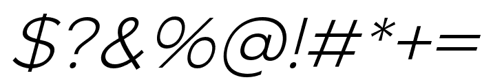 StonerLightItalic-Italic Font OTHER CHARS
