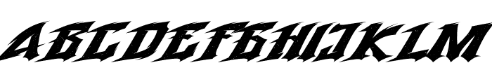 Storm Fighter Rough Font UPPERCASE
