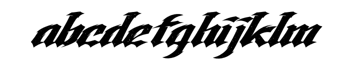 Storm Fighter Rough Font LOWERCASE