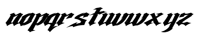 Storm Fighter Rough Font LOWERCASE