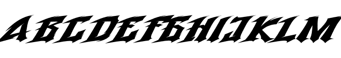 Storm Fighter Font UPPERCASE