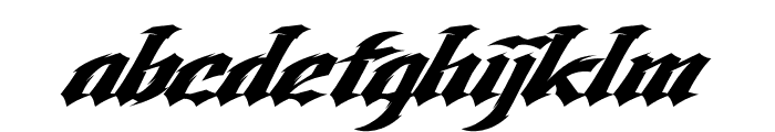 Storm Fighter Font LOWERCASE