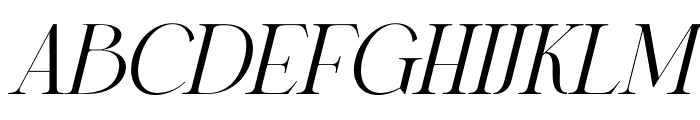 Storyline Regario Serif Italic Font UPPERCASE