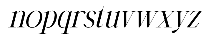 Storyline Regario Serif Italic Font LOWERCASE