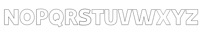 StoviaOutline-Black Font UPPERCASE