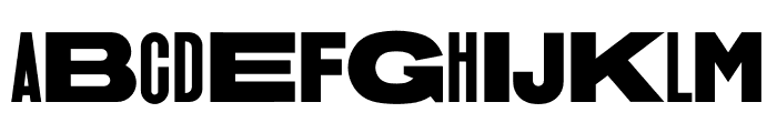 Straight Forward Font UPPERCASE
