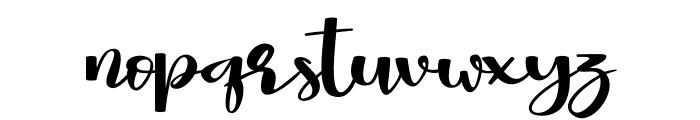Straight Way Font LOWERCASE