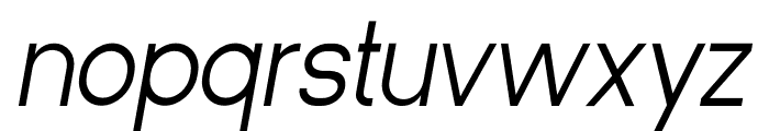 Strange Cool Condensed Italic Font LOWERCASE