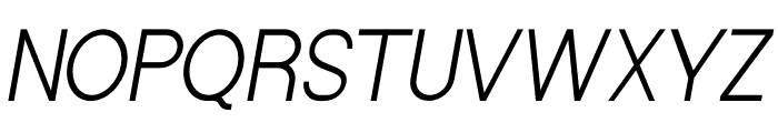 Strange Cool Thin Italic Font UPPERCASE