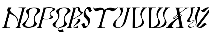 Strarat Elegante Font Italic Font UPPERCASE