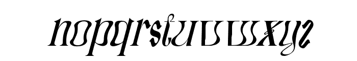 Strarat Elegante Font Italic Font LOWERCASE