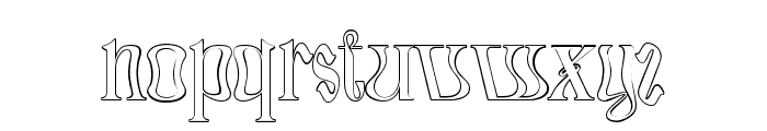 Strarat Elegante Outline Regular Font LOWERCASE