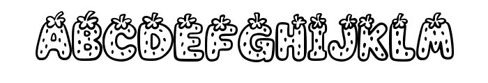 Strawberry By Squeeb Cr Regular Font UPPERCASE
