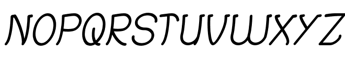 Strawberry Italic Font UPPERCASE