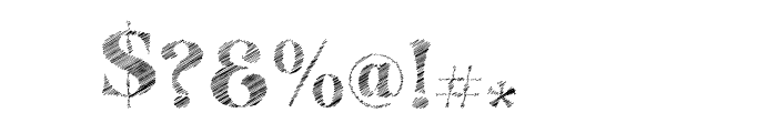 Streak Inside Regular Font OTHER CHARS