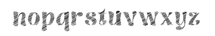 Streak Inside Regular Font LOWERCASE