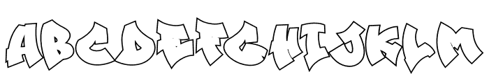 Street Echos Outline Outline Font UPPERCASE