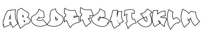 Street Echos Outline Outline Font LOWERCASE