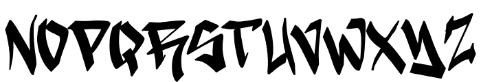 Street Gangsta Font UPPERCASE