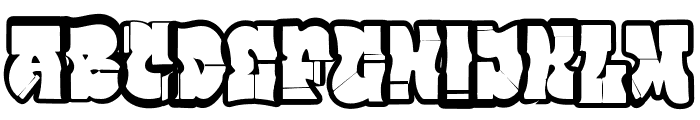 Street Lord Outline Font UPPERCASE