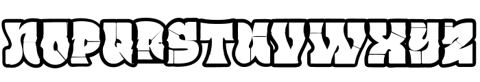 Street Lord Outline Font LOWERCASE